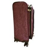 B - London Fog Purple 2-Piece Luggage Set Spinner Suitcases