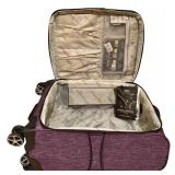 B - London Fog Purple 2-Piece Luggage Set Spinner Suitcases