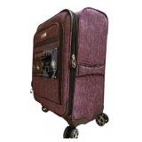 B - London Fog Purple 2-Piece Luggage Set Spinner Suitcases