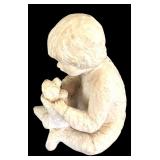 MBR - Austin Productions 1987 Bright Eyes Boy with Dog Sculpture