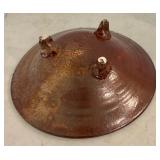 LR - Studio Art Pottery Bowl with Crushed Glass Inlay, 8 Inch