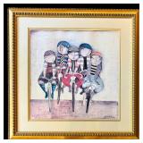 BR3 - Tour de France Framed Lithograph by Paolo Babsin