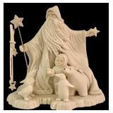 Large Snowbabies Arctic Santa Figurine with Animals, 9.5 Inches