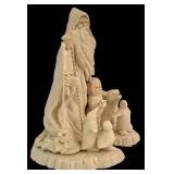 Large Snowbabies Arctic Santa Figurine with Animals, 9.5 Inches