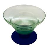 DR - Cristalleria Europa 2 Candleholders and 2 Bowls Hand Blown Glass Set