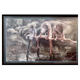 Framed Print A World for Our Children Signed by Steven Lyman