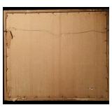 BR3 - Vintage Framed Floral Print with Figurine