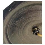 DR - Pair of 21 Inch Ceramic Table Lamps with Floral Design, No Shades