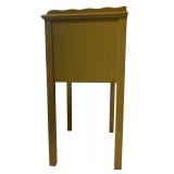 BR2 - Vintage Painted Wood Table with Two Drawers and Extra Knobs