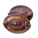 BR2 - Vintage Painted Wood Table with Two Drawers and Extra Knobs