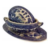 Petite Blue and White Willow Pattern Tea Set