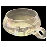 Vintage Clear Glass Extra Large Punch Bowl with 12 Mugs