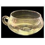 Vintage Clear Glass Extra Large Punch Bowl with 12 Mugs