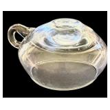 Vintage Clear Glass Extra Large Punch Bowl with 12 Mugs