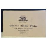 Set of 4 Department 56 Dickens Village Series Handpainted Porcelain Buildings