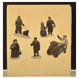 Department 56 Heritage Village Collection Porcelain Accessories and Buildings Set of 5