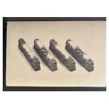 Department 56 Village Accessory Lot: Stone Wall, Snowy Evergreens, and Stone Corner Posts