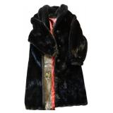 MBR - Vintage Hillmoor New York Black Fur Coat Size Large