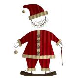 K - Metal Santa Figure with Rocking Base, 29 Inches High