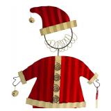 K - Metal Santa Figure with Rocking Base, 29 Inches High