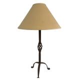 BR3 - Bronze Color Table Lamp with Beige Shade