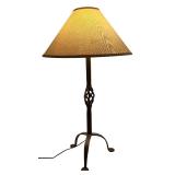 BR3 - Bronze Color Table Lamp with Beige Shade