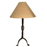 BR3 - Bronze Color Table Lamp with Beige Shade
