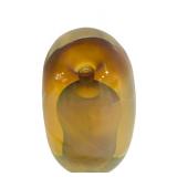 DR - Set of 3 Art Glass Sculptures Including Apple Paperweight