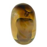 DR - Set of 3 Art Glass Sculptures Including Apple Paperweight
