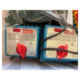 LR - Marklin Mini-Club Z Scale Model Train Set with Track, Transformers, and Accessories