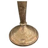 Vintage Sterling Weighted Silver Trumpet Vase