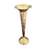 Vintage Sterling Weighted Silver Trumpet Vase