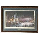 K - Framed Print Winter Wonderland by Terry Redlin
