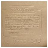 K - Coach Vintage Emmie Flap / Chester Circle Cream Leather Crossbody Bag with Dust Bag