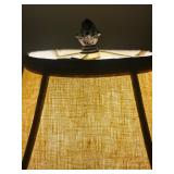 LR - Table Lamp with Fabric Shade and Decorative Base
