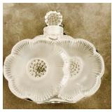 K - Lalique Paris Frosted Crystal Perfume Bottle with Box