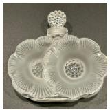 K - Lalique Paris Frosted Crystal Perfume Bottle with Box