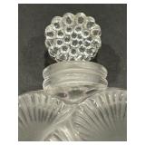 K - Lalique Paris Frosted Crystal Perfume Bottle with Box