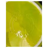 K - Fiesta Mango Hostess Serving Set Including Plastic Blue Tray, Serving Bowl, Platter, and Shaker