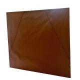 K - Large Framed Colorful Fruit Art Print with Geometric Border