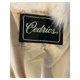 B2 - Cedrics White Fur Coat, Large