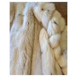 B2 - Cedrics White Fur Coat, Large