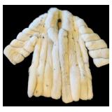 B2 - Cedrics White Fur Coat, Large