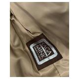 B2 - Saga Mink Fur Coat by Alaskan Custom Built Furs, Large, Light Tan