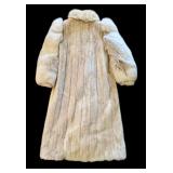 B2 - Saga Mink Fur Coat by Alaskan Custom Built Furs, Large, Light Tan