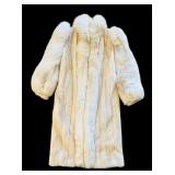 B2 - Saga Mink Fur Coat by Alaskan Custom Built Furs, Large, Light Tan