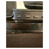 LR - Yamaha NS-W2 Subwoofer, Pair of Yamaha Speakers, and Niles SPS-6 Speaker Selector