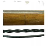 LR - Glass Top Coffee Table with Wood Trim and Twisted Iron Base