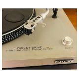 LR - Sony PS-3300 Direct Drive Stereo Turntable with Stanton Grado Cartridge