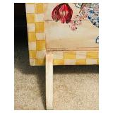 B2 - Hand-Painted Floral Wood Art Panel Signed Van Gogh